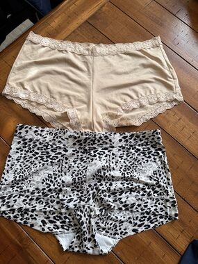 Maidenform Used Panties Boy Shorts Large Set of 2